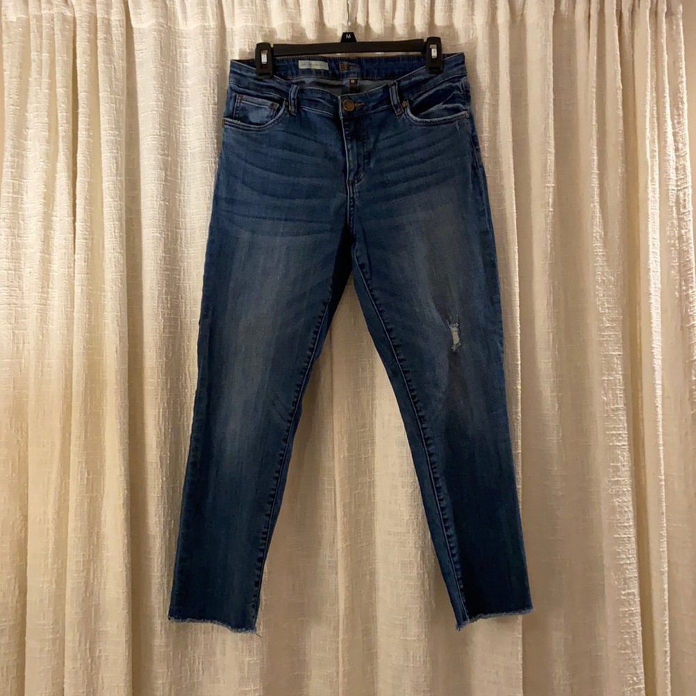 Kut crop straight leg jeans